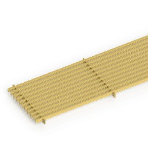 Решетка продольная iTermic LGA-30- 700 (цвет: золотой)