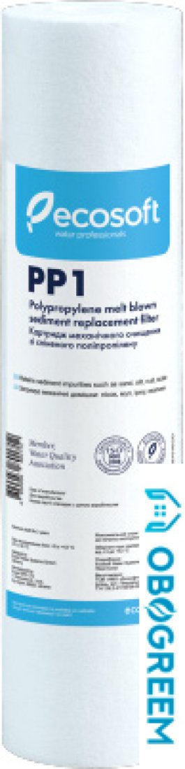 Картридж ECOSOFT 2,5x10" из вспененного полипропилена 1 мкм CPV25101ECO