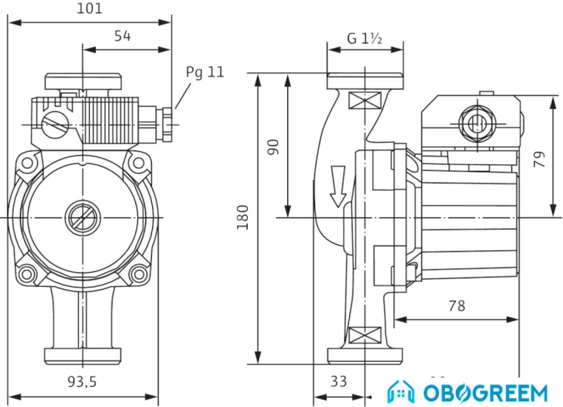 Циркуляционный насос Wilo Star-Z 25/6-3