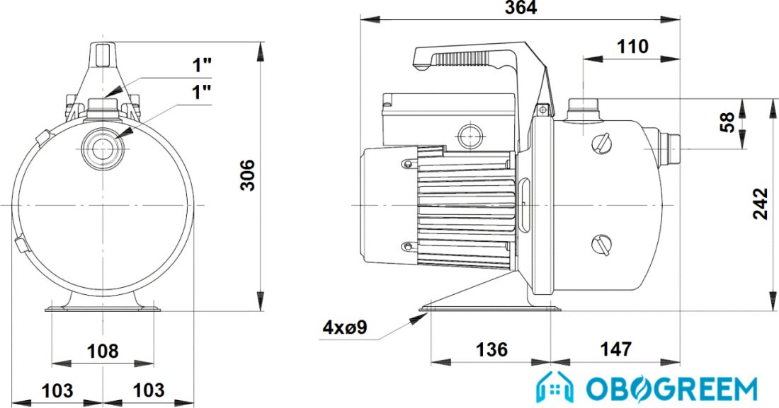 Насос Grundfos JP 5 B-B-CVBP