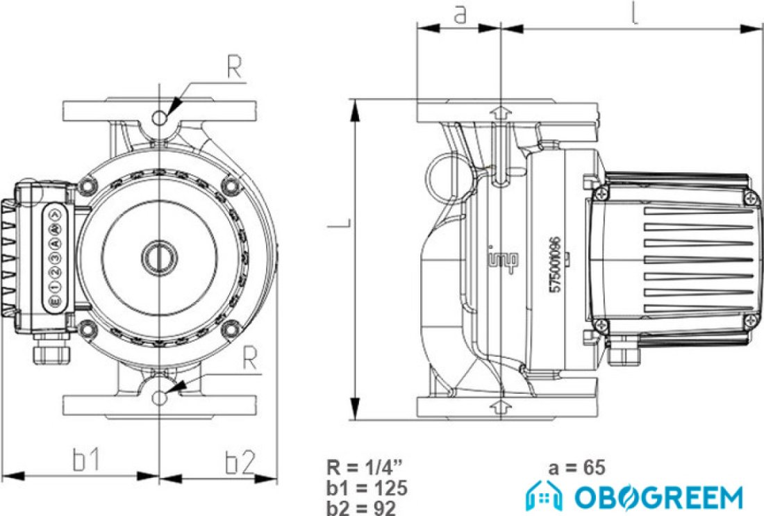 Циркуляционный насос IMP Pumps GHNbasic 40-120F (979522802)