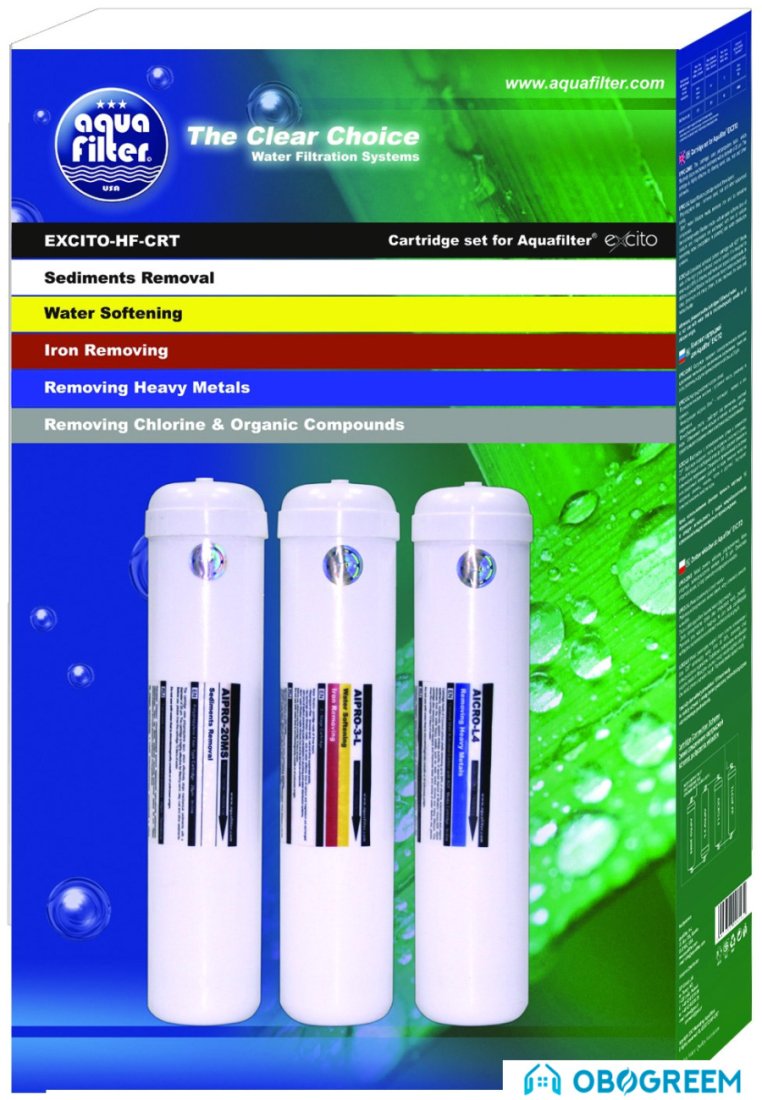 Комплект картриджей Aquafilter EXCITO-HF-CRT