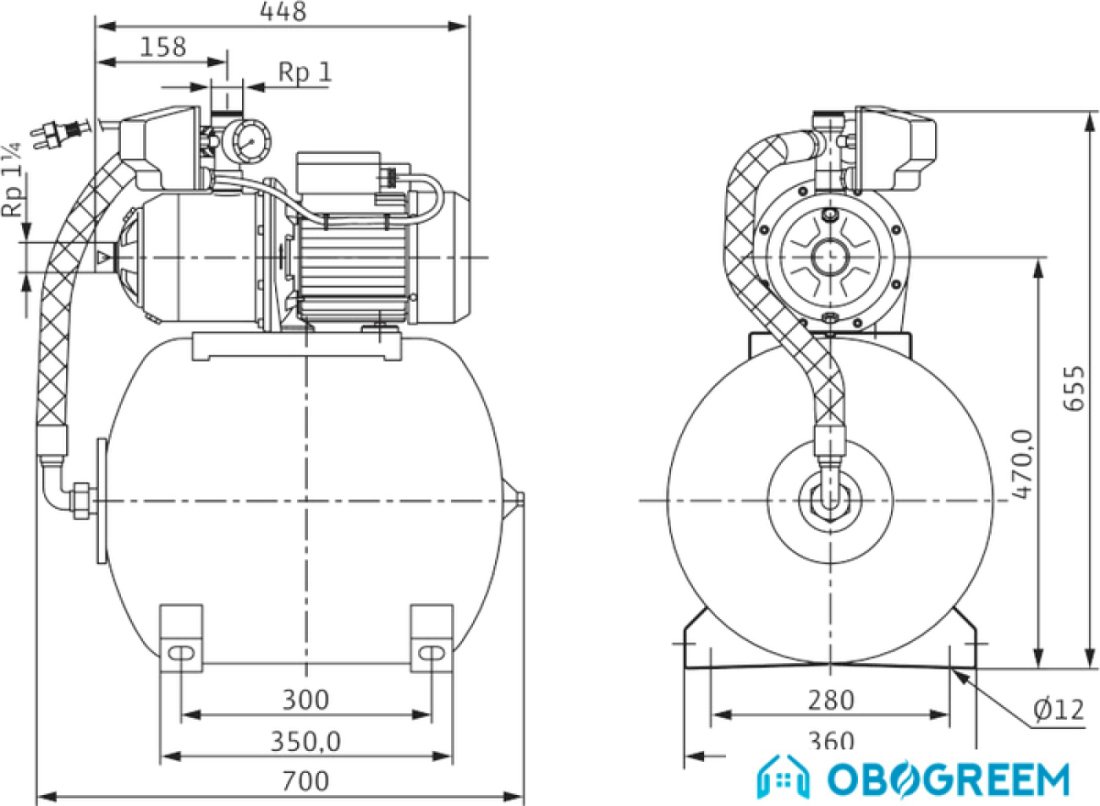 Насосная станция Wilo MultiPress HMP 605 (3~230/400 В)