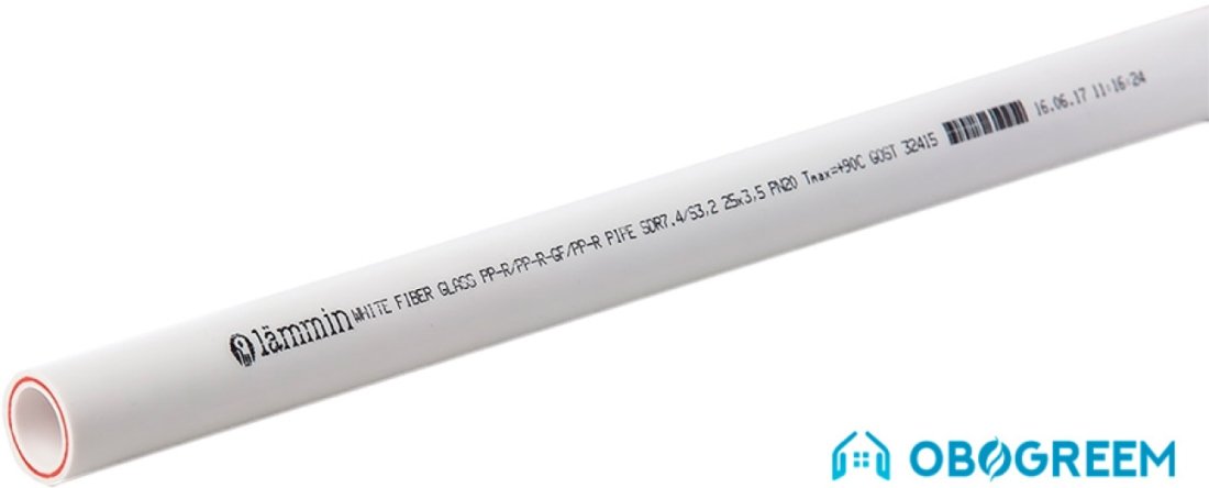 Труба Lammin Труба ПП PN20 армированная стекловолокном 75x10.3