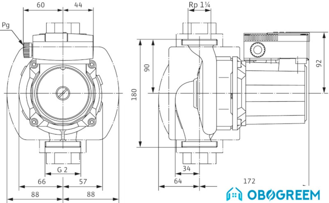 Циркуляционный насос Wilo TOP-S 30/7 (3~400/230 V, PN 10)