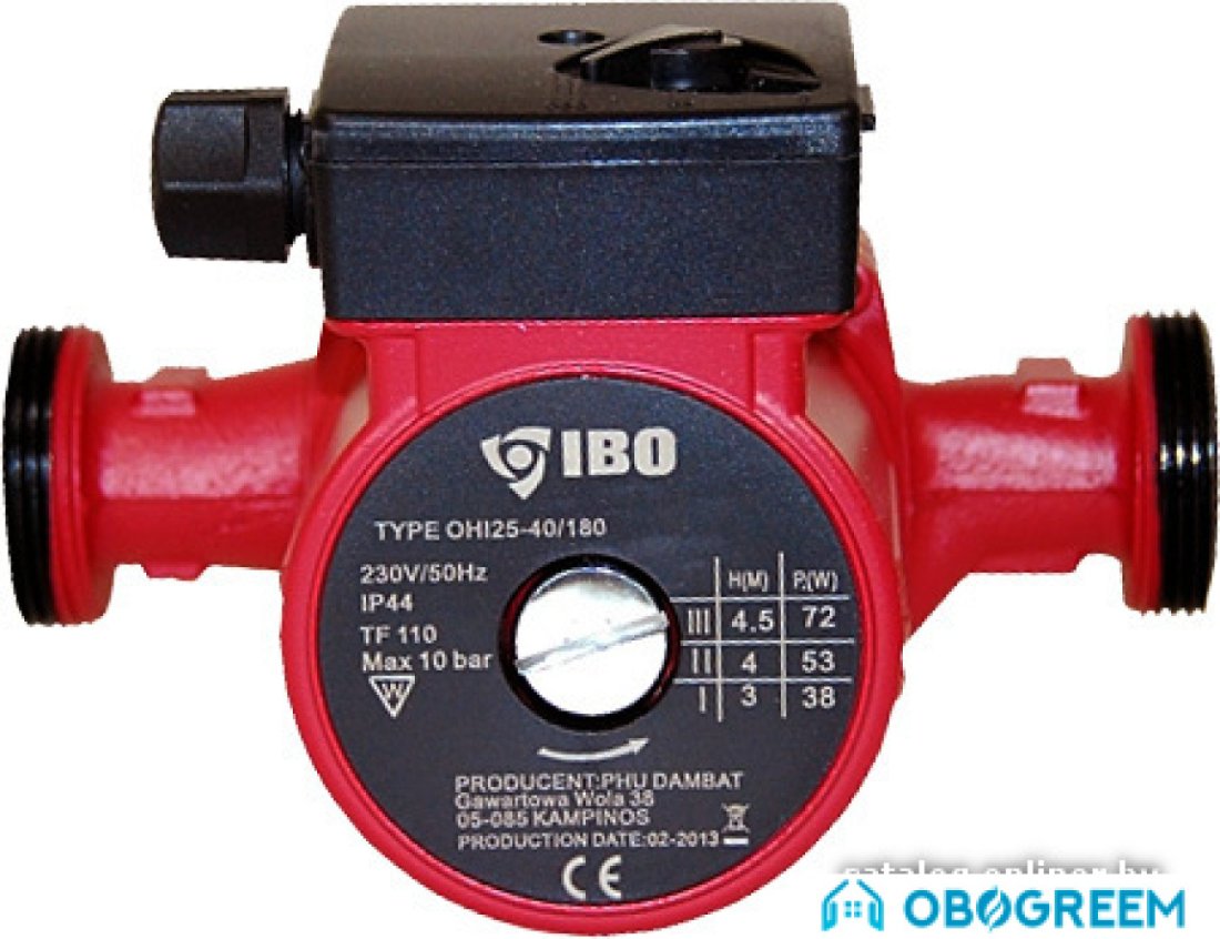 Циркуляционный насос IBO OHI 25-40/180