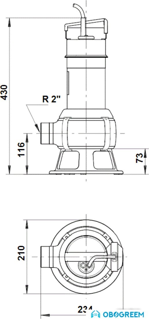 Дренажный насос Grundfos Unilift AP35B.50.06.1.V