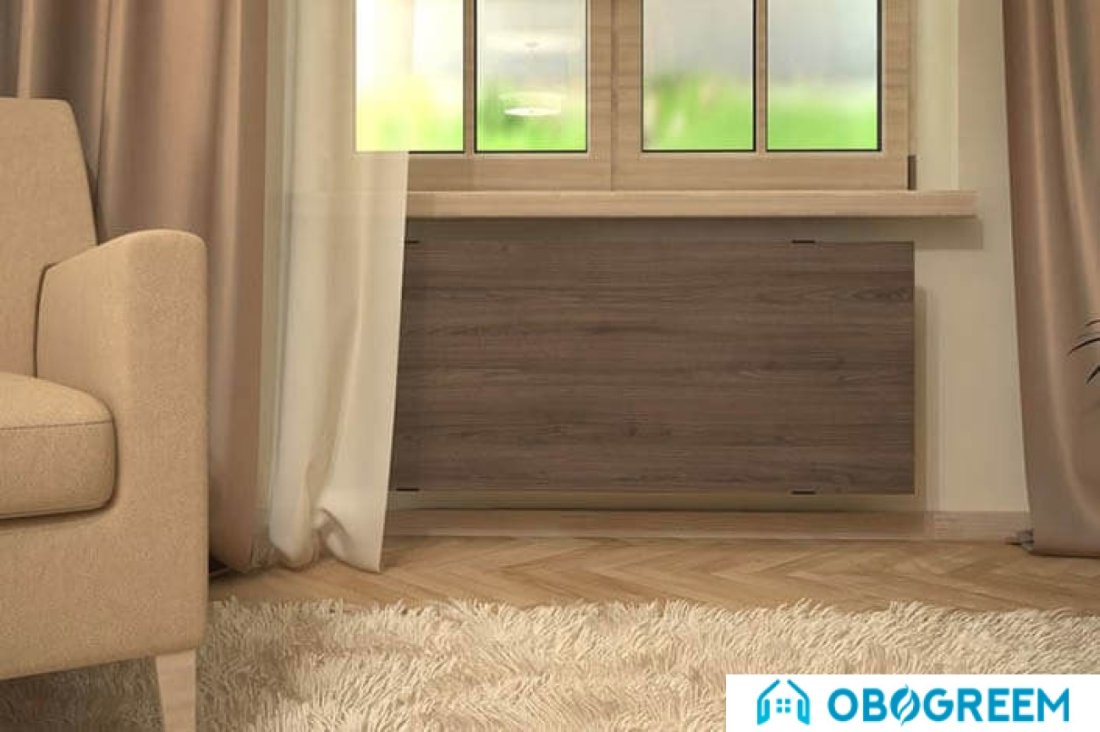 Конвектор Loten Деревянный 450x1520 (боковое подключение)