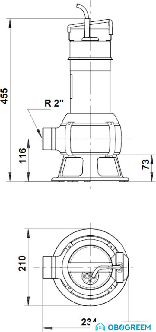 Дренажный насос Grundfos Unilift AP 35B.50.08.1.V