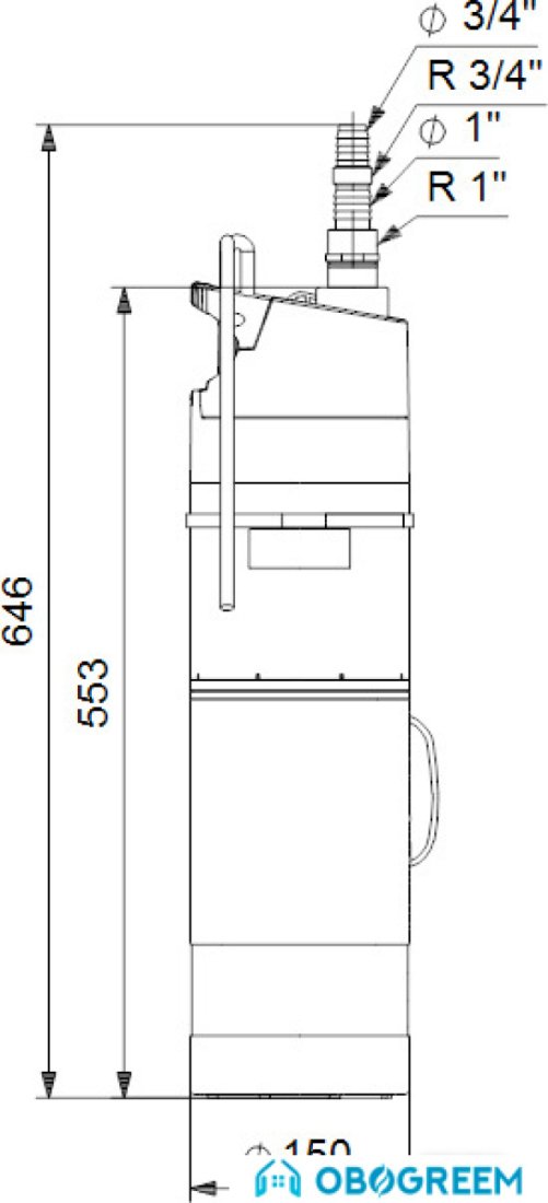 Насос Grundfos SBA 3-45 A