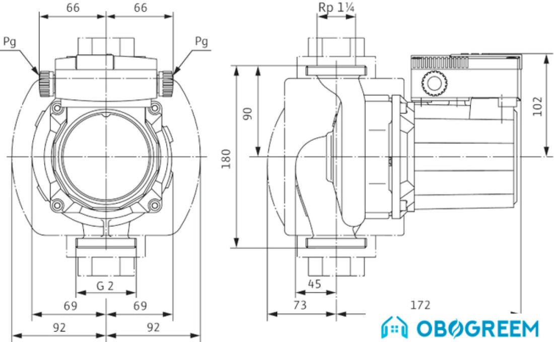 Циркуляционный насос Wilo TOP-S 30/10 (1~230 V, PN 10)