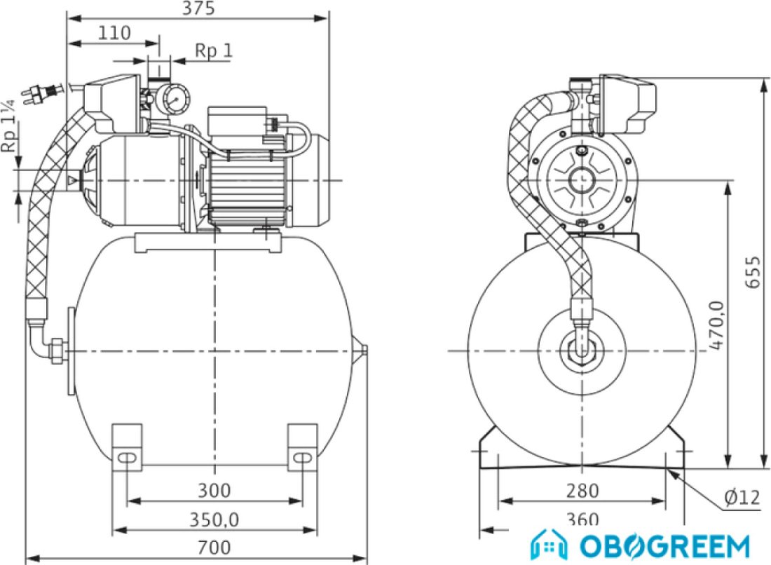 Насосная станция Wilo MultiPress HMP 603 (1~230 В)