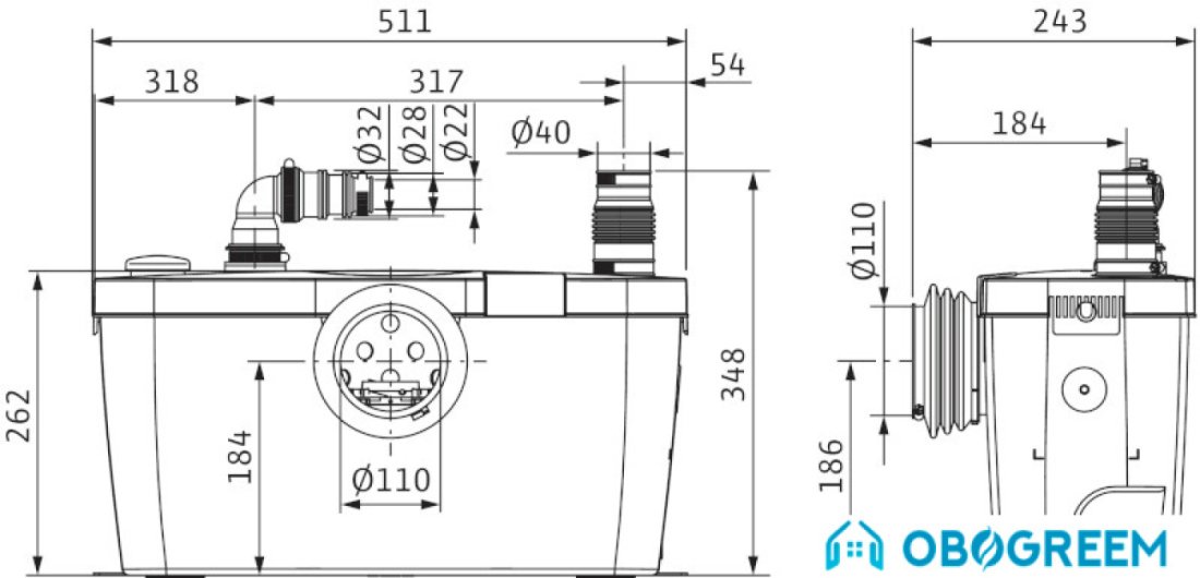 Насос Wilo HiSewlift 3-15