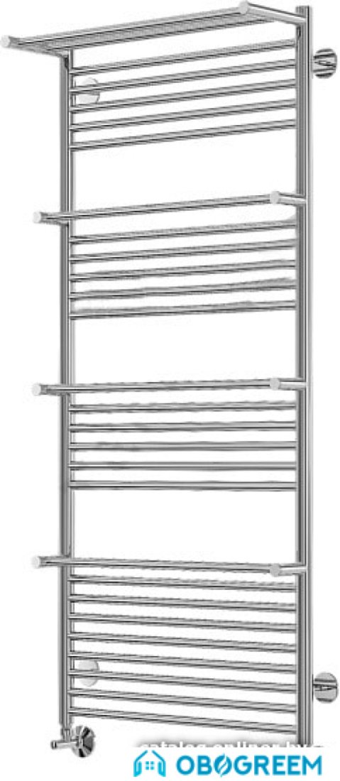 Полотенцесушитель TERMINUS Аврора П27 с полками (632x1390)