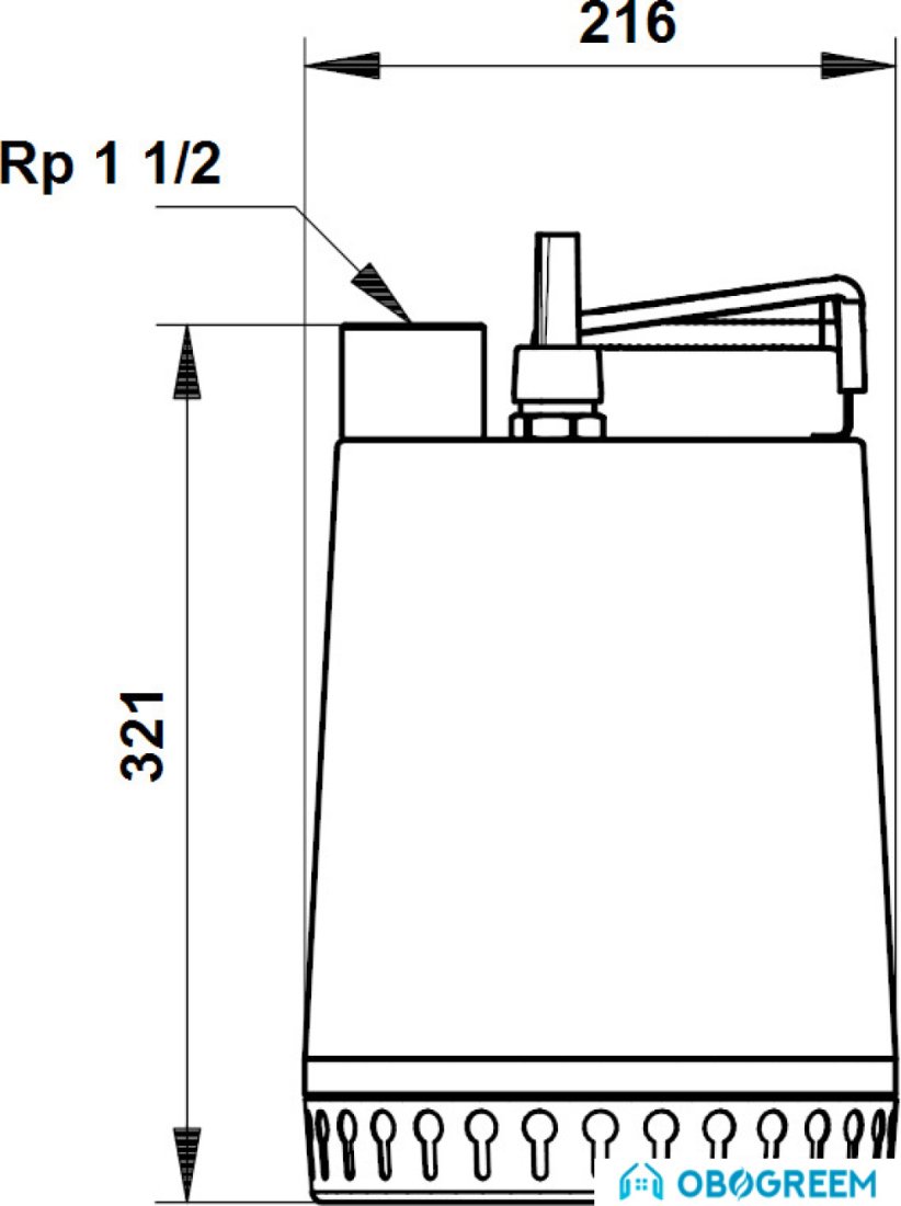 Дренажный насос Grundfos Unilift AP 12.40.04.1