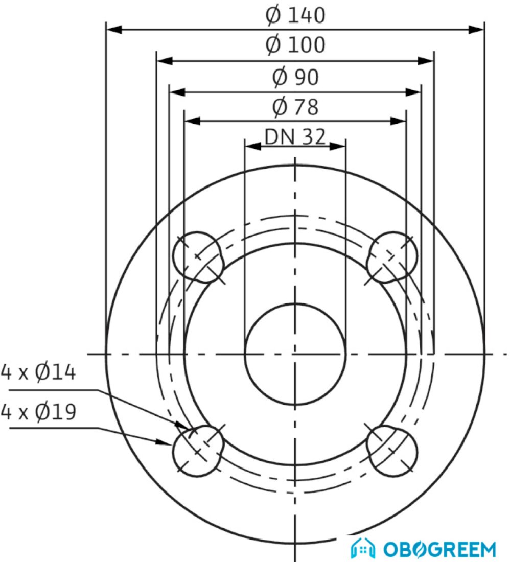 Циркуляционный насос Wilo TOP-SD 32/7 (1~230 V, PN 6/10)