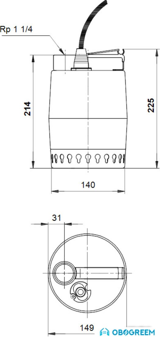 Насос Grundfos Unilift KP 250 M 1