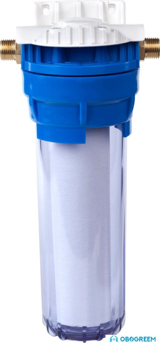 Корпус Гейзер 10SL 1/2 (прозрачный, с ниппелями)