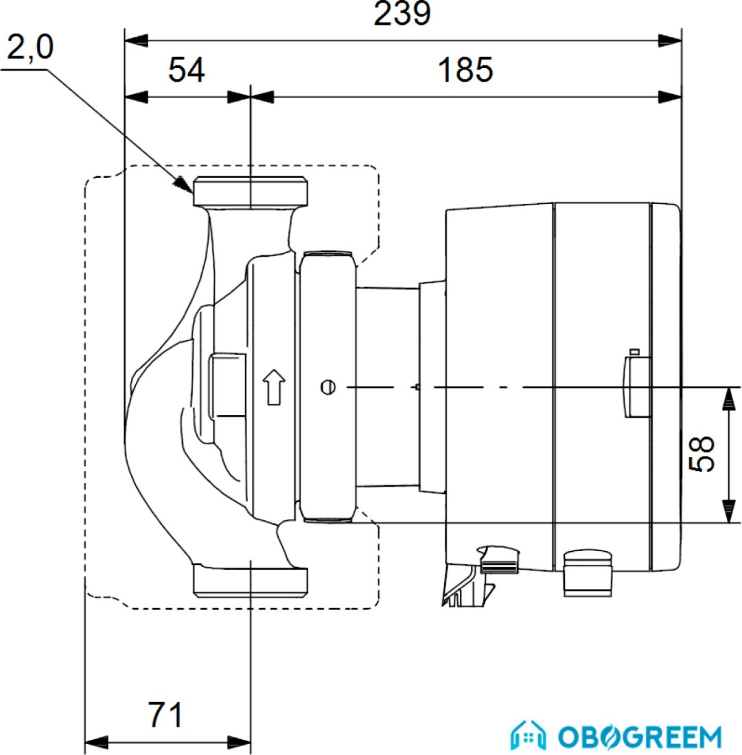 Циркуляционный насос Grundfos Magna3 32-100