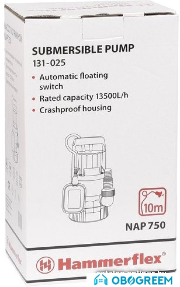 Дренажный насос Hammer Flex NAP750