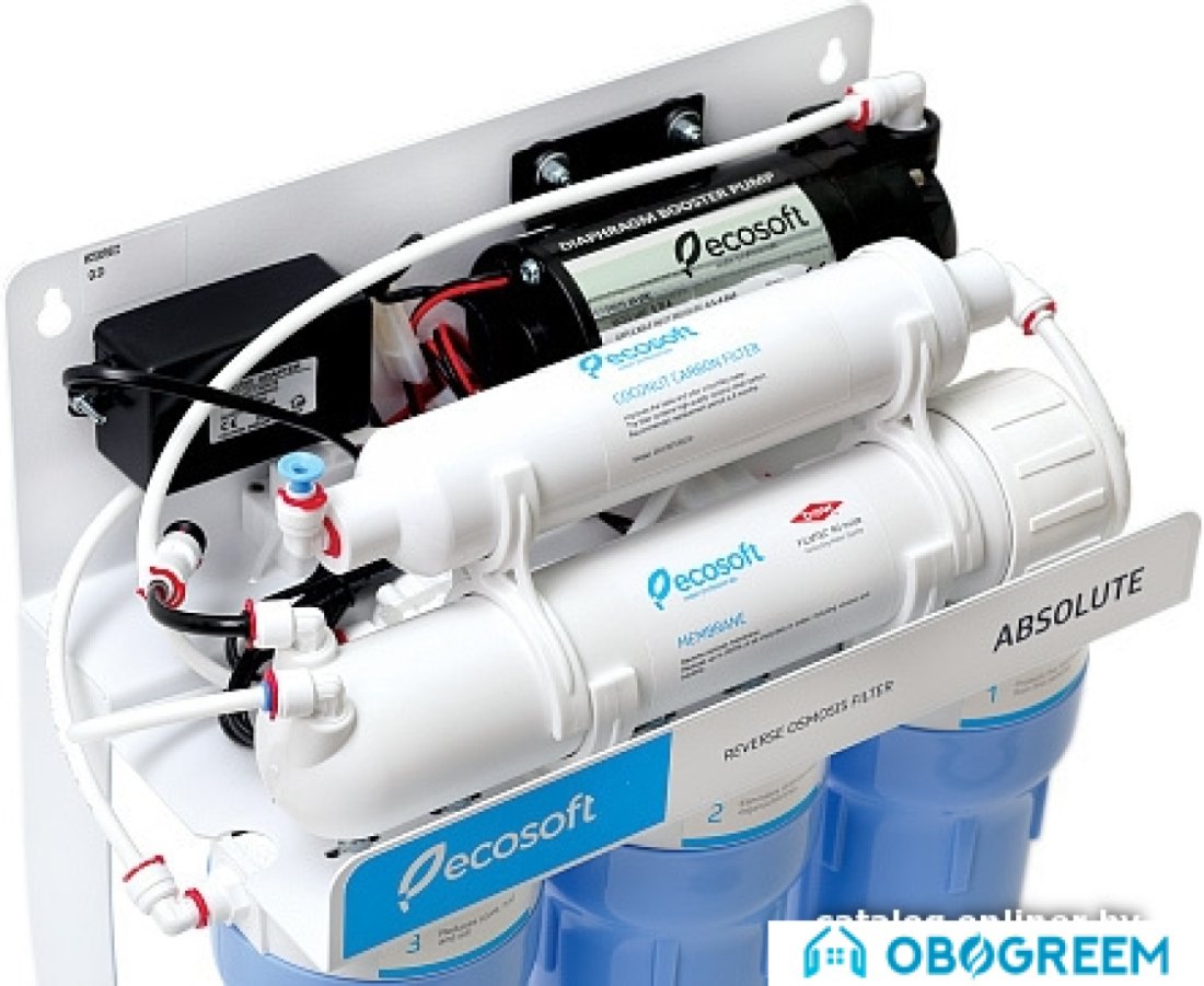 Система обратного осмоса ECOSOFT Absolute с помпой на станине MO550PSECO