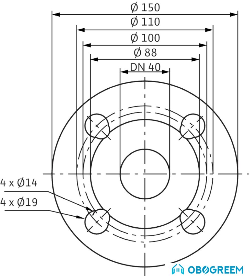 Циркуляционный насос Wilo TOP-SD 40/7 (1~230 V, PN 6/10)
