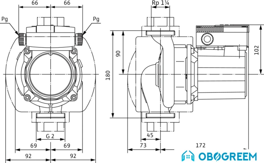 Насос Wilo TOP-S30/10 EM PN6/10