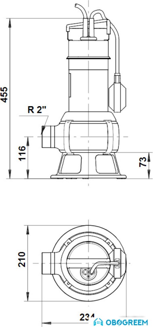 Насос Grundfos Unilift AP 50B.50.08.A1.V