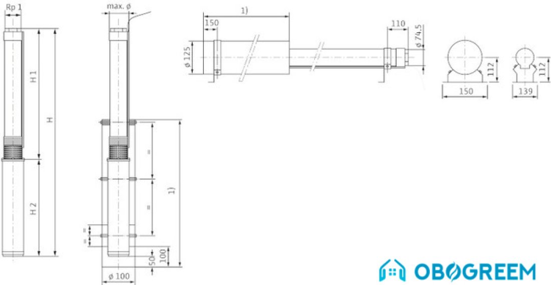 Насос Wilo Sub TWU 3-0302-HS-E-CP