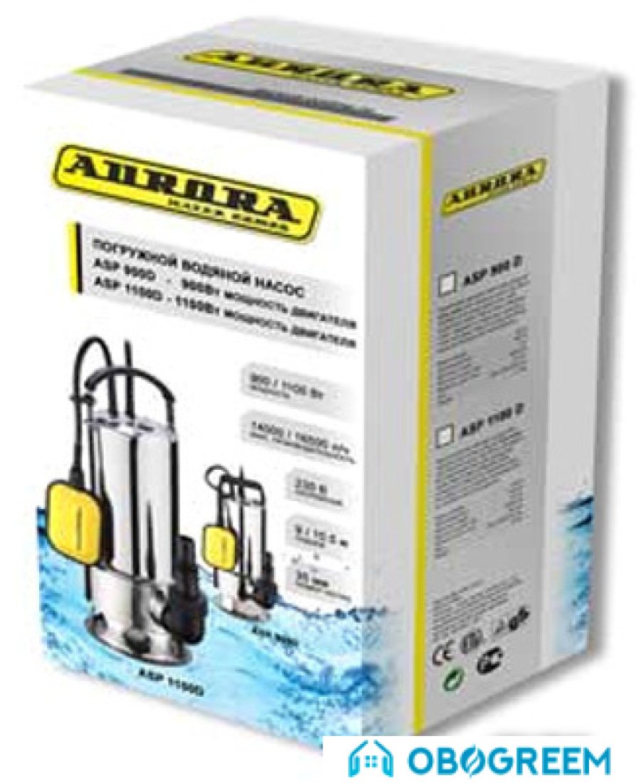 Дренажный насос Aurora ASP 1100 D INOX