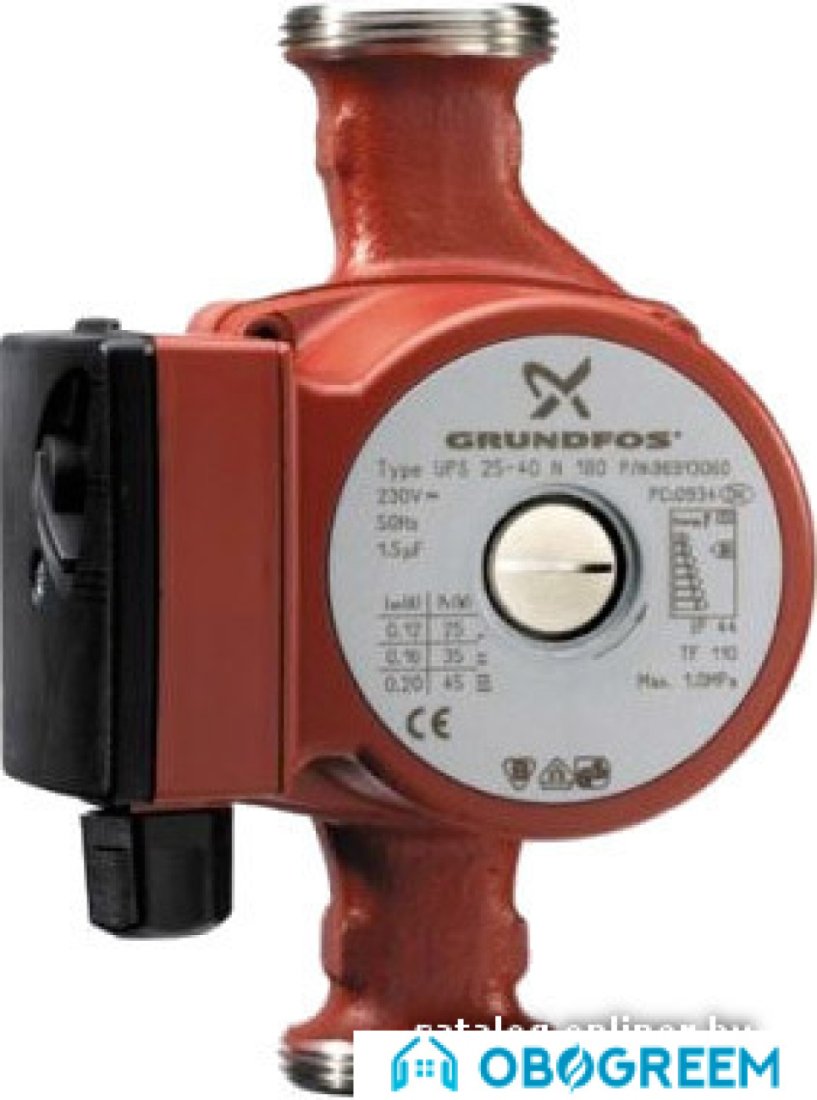 Циркуляционный насос Grundfos UPS 25-60 N 180