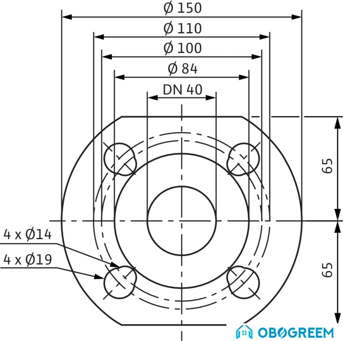 Циркуляционный насос Wilo TOP-RL 40/4