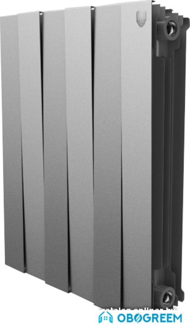 Биметаллический радиатор Royal Thermo PianoForte 500 Silver Satin (11 секций)