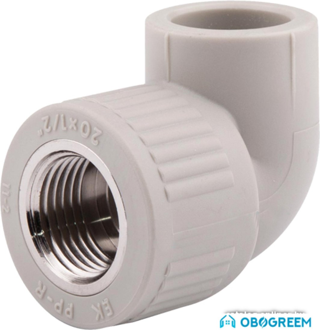 Фитинг Wavin Ekoplastik Угольник ПП с внутр.резьб. 20x1/2'' [SKOI02020X]
