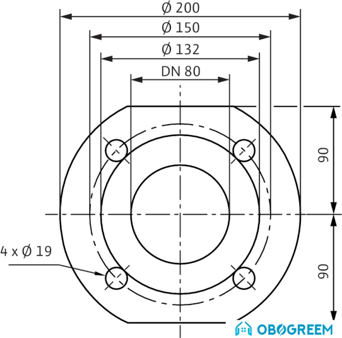 Циркуляционный насос Wilo TOP-S 80/7 (1~230 V, PN 6)