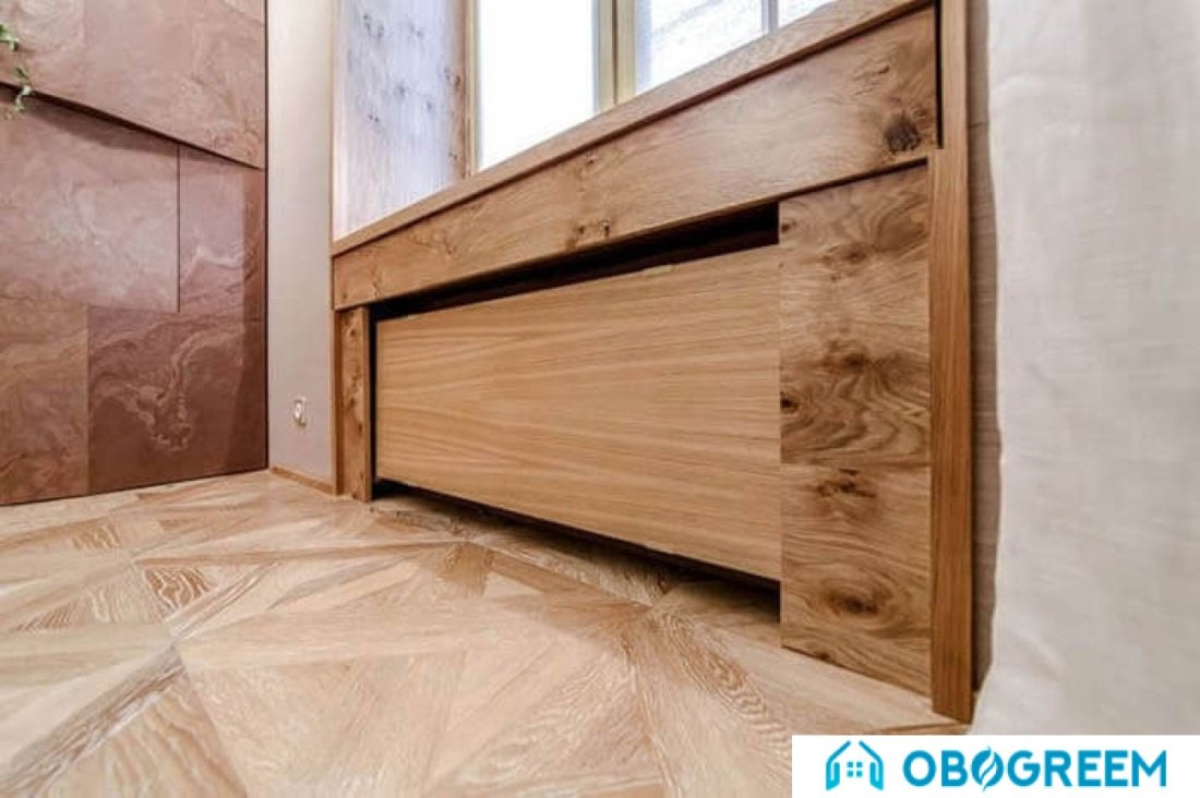 Конвектор Loten Деревянный 450x1520 (боковое подключение)