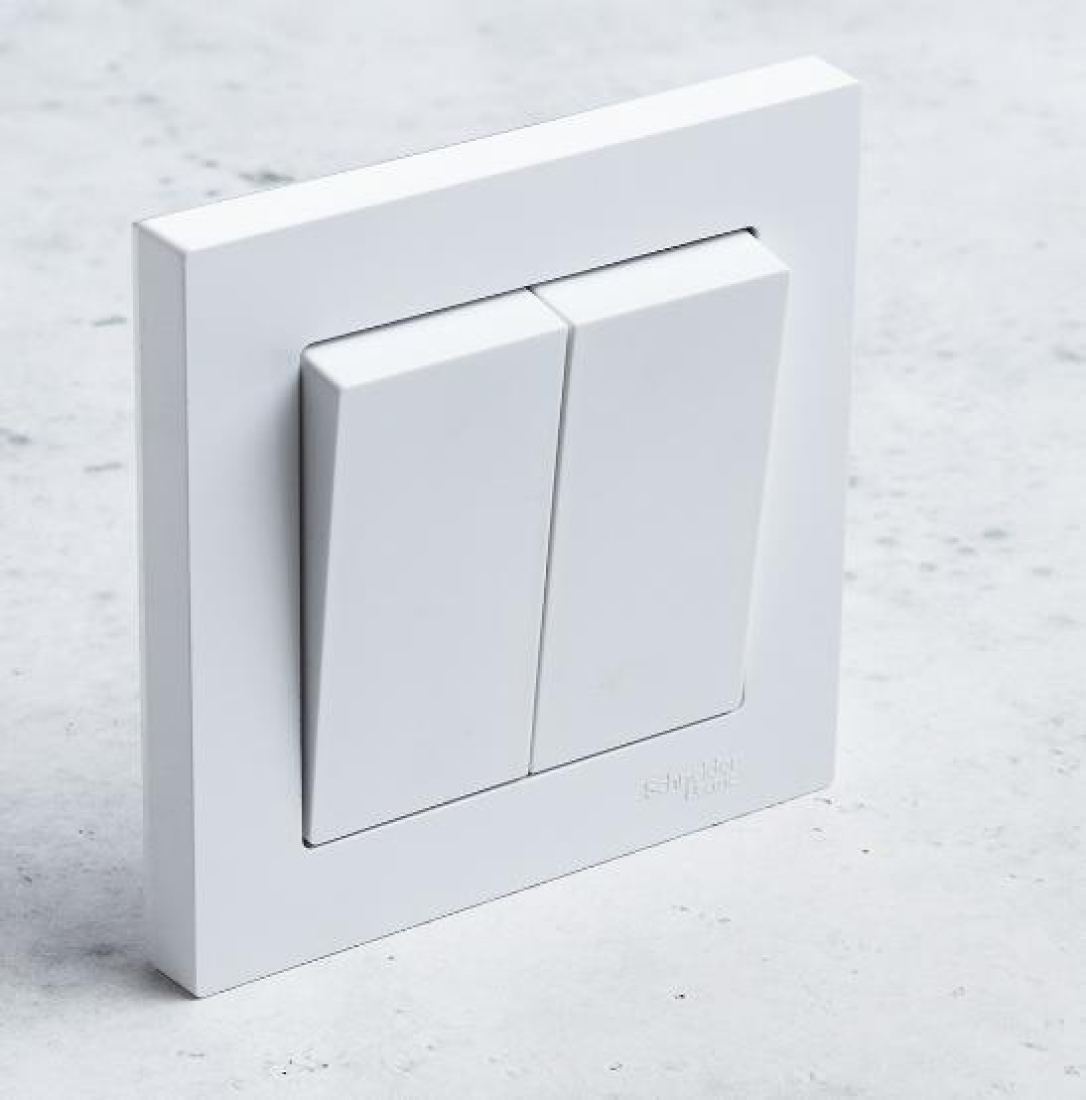 Радиовыключатель HiTE PRO BASE-2F с фиксацией клавиши (белый, бежевый, графит, карбон)