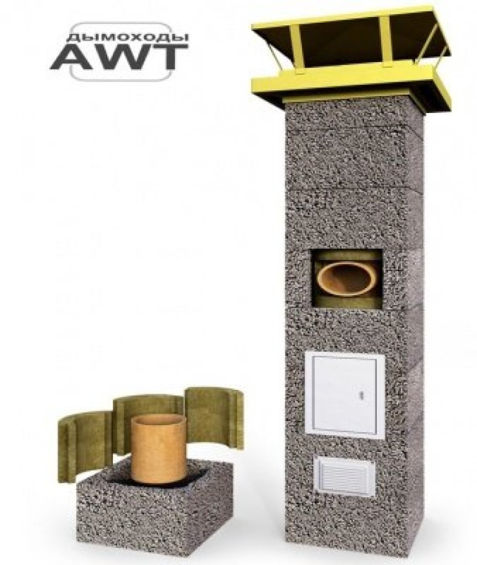 Керамический дымоход AWT 140 мм / 4 м