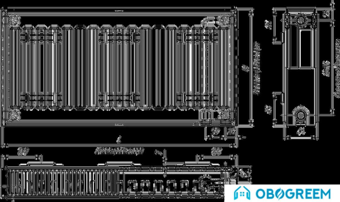 Стальной панельный радиатор Лидея ЛК 21-508 тип 21 500x800