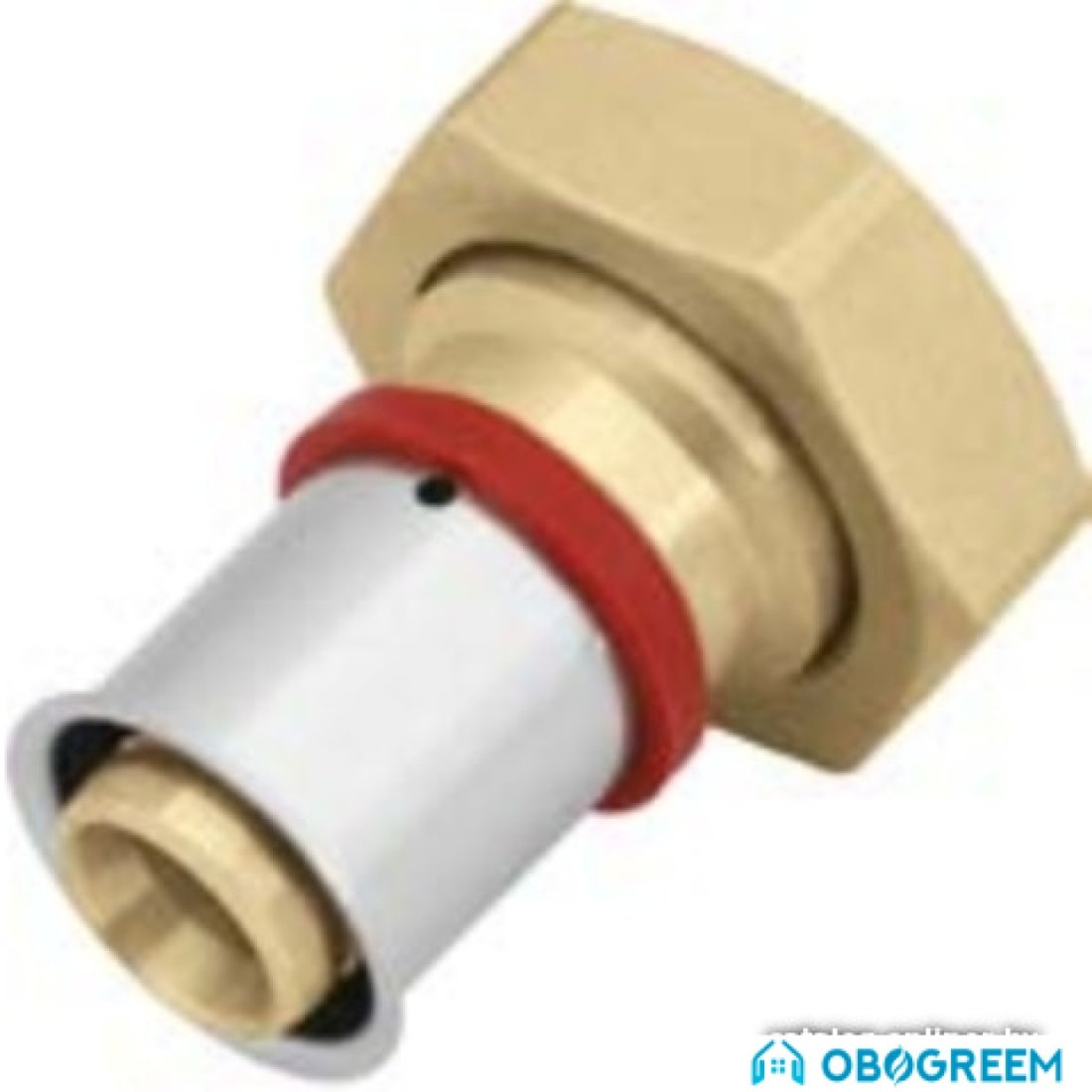 Фитинг KAN Соединитель Press LBP с плоским уплотнением 26xG3/4 1009105016