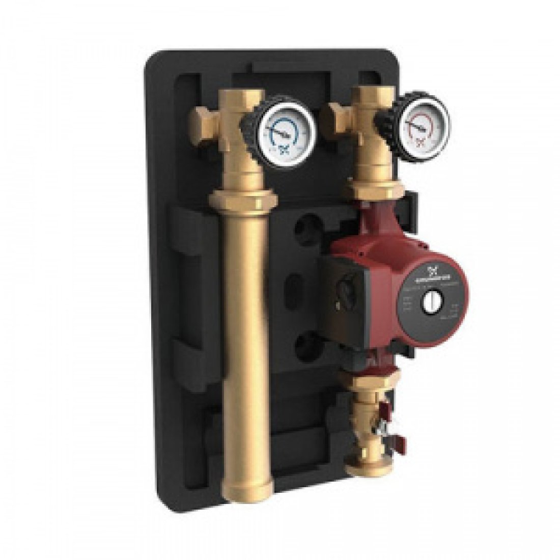 Насосная группа Grundfos HEATMIX D25 - 1" x 1"1/2 (с прямым контуром, насос UPS 25-40 180)