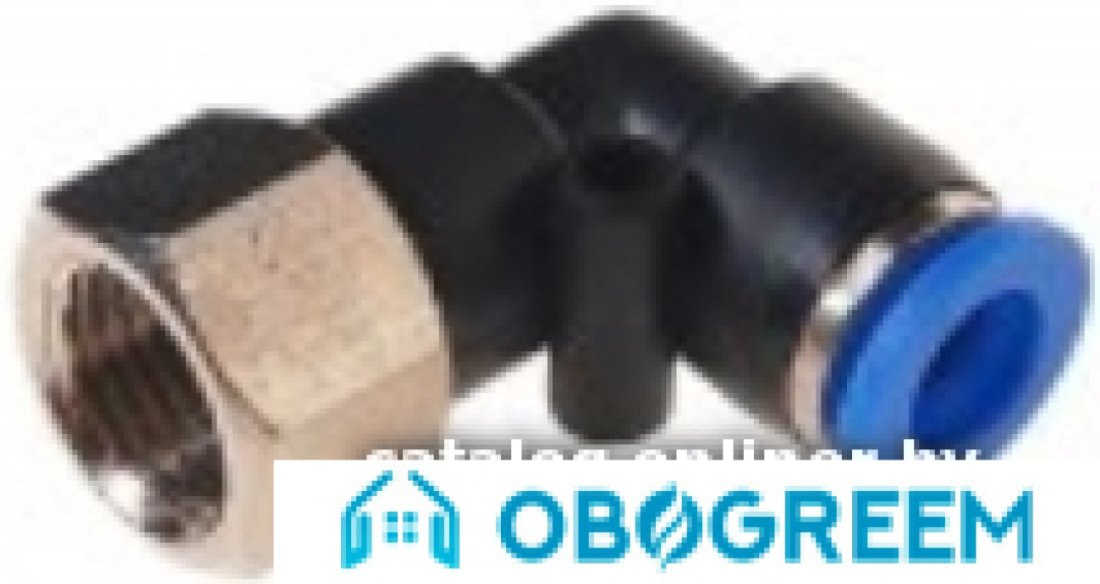 Фитинг RockForce Фитинг угловой для пласт. труб 8 мм 1/4" RF-SPLF08-02