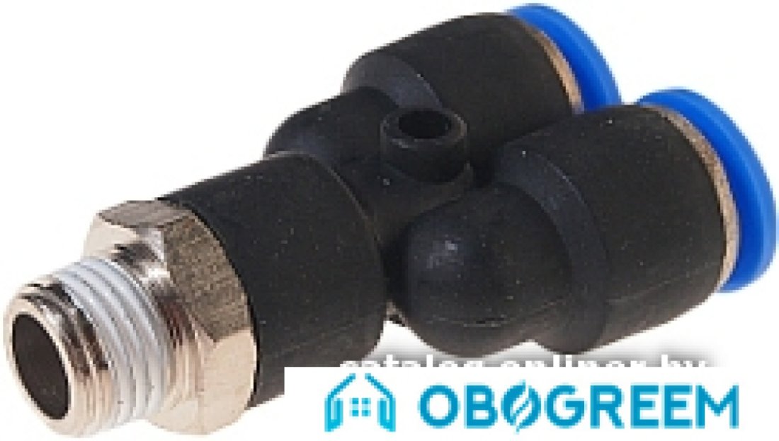 Фитинг RockForce Фитинг Y-образный для пласт. труб 10 мм 1/4" RF-SPX10-02