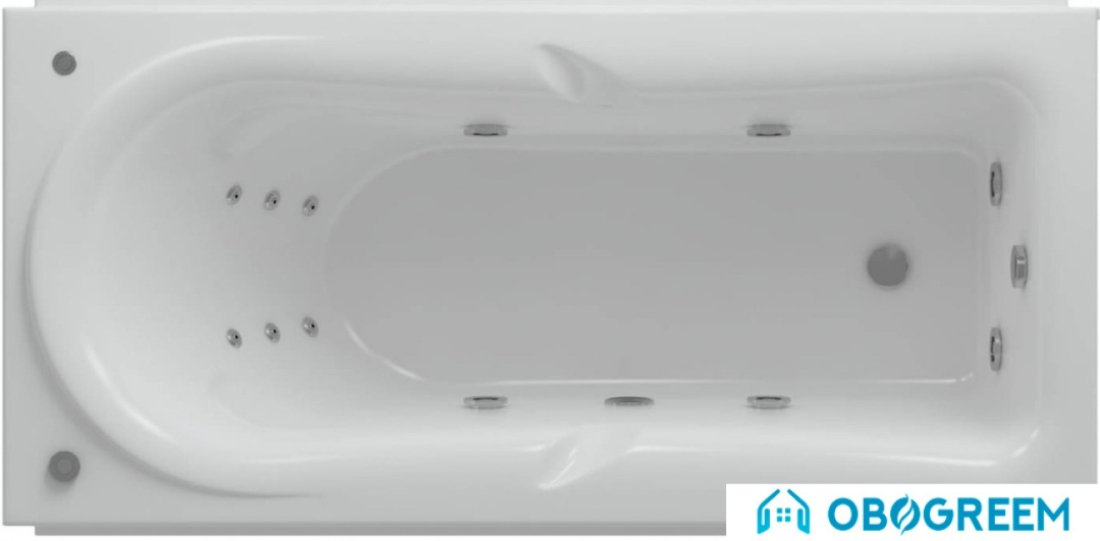 Ванна Aquatek Леда 170x80 (правая, с экраном)