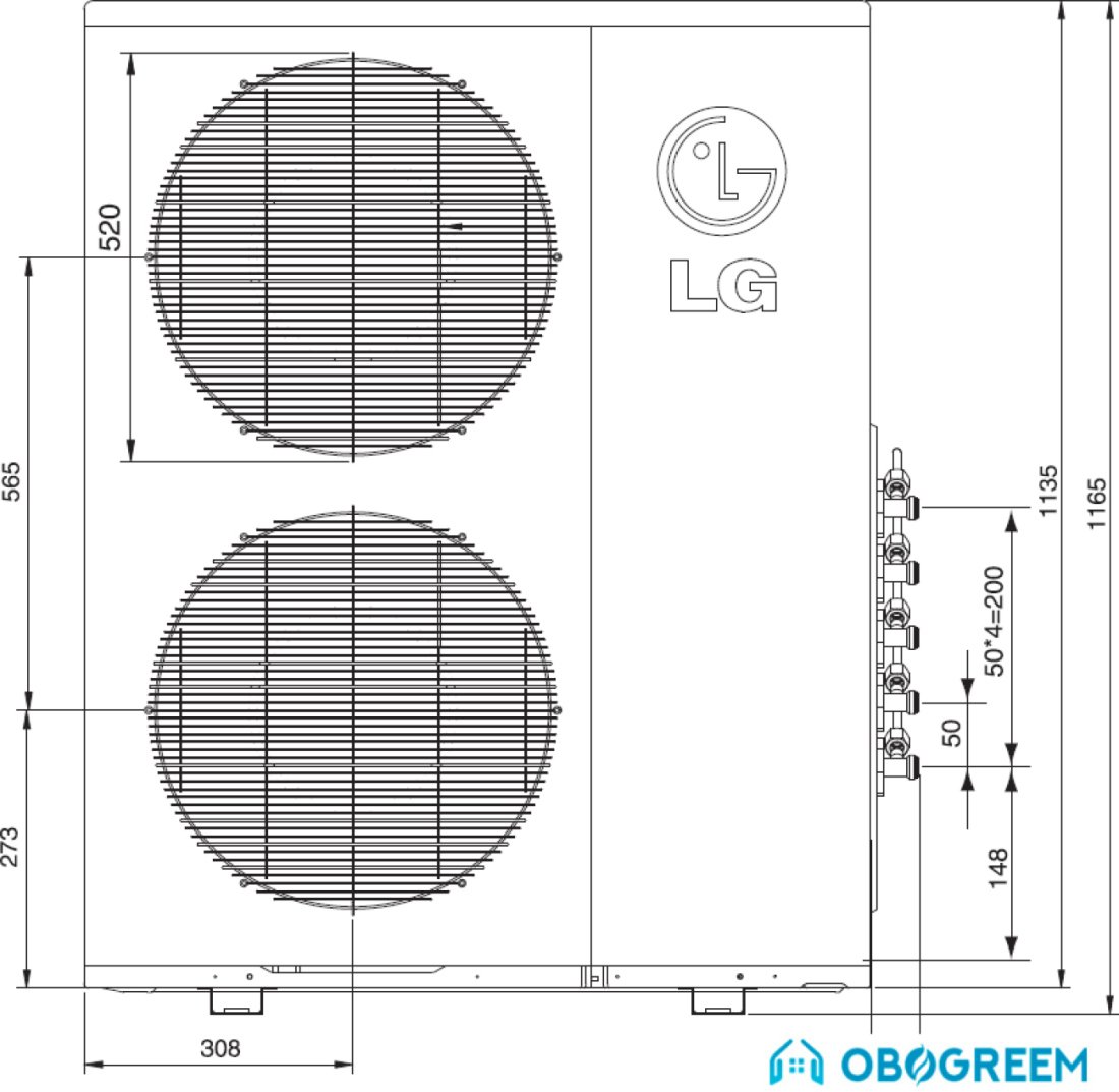 Внешний блок LG MU5M40 UH0R0