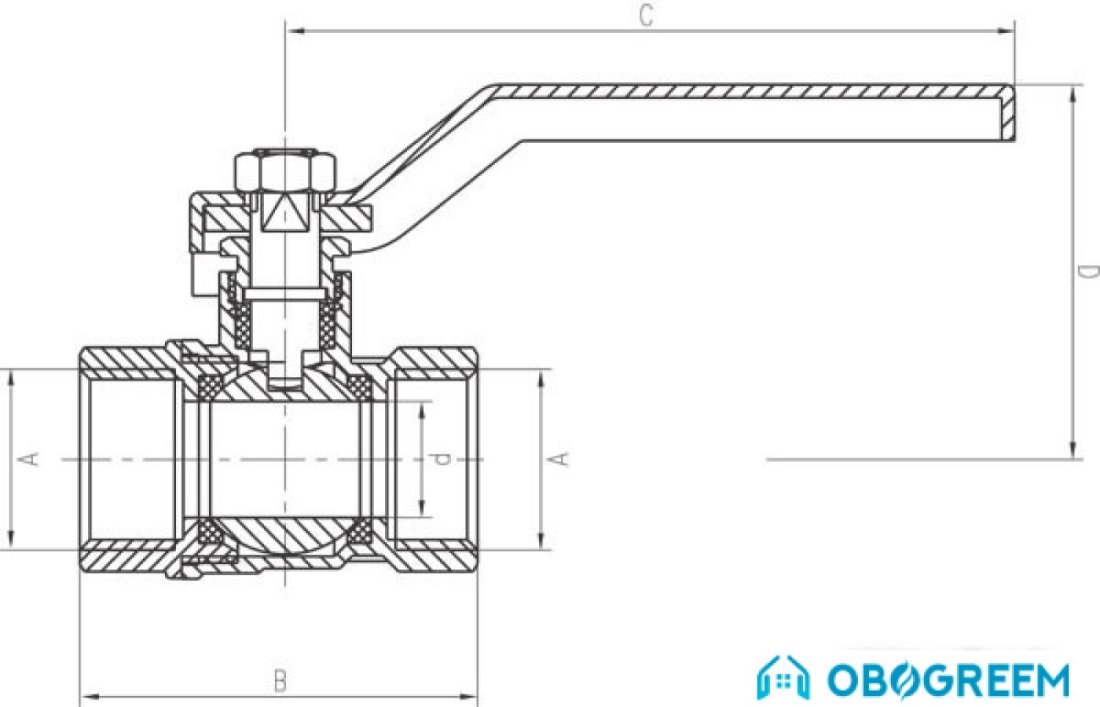 Запорная арматура Ferro Кран шаровый 1 1/4" KPS41