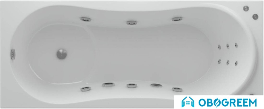Ванна Aquatek Афродита 170x70 (левая, с экраном)