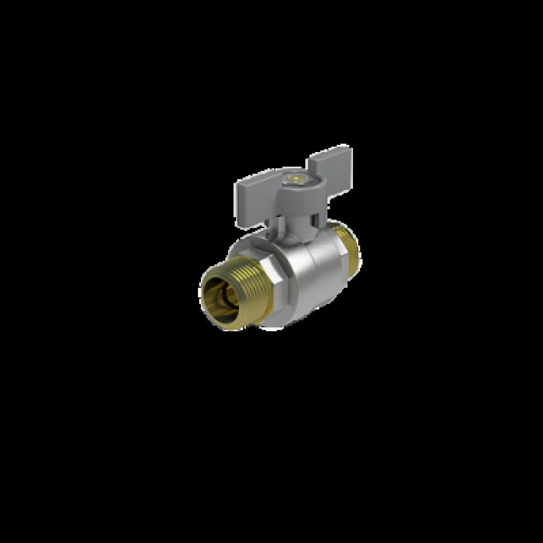 Кран шаровый Royal Thermo EXPERT 1/2" нар-нар, ручка-бабочка