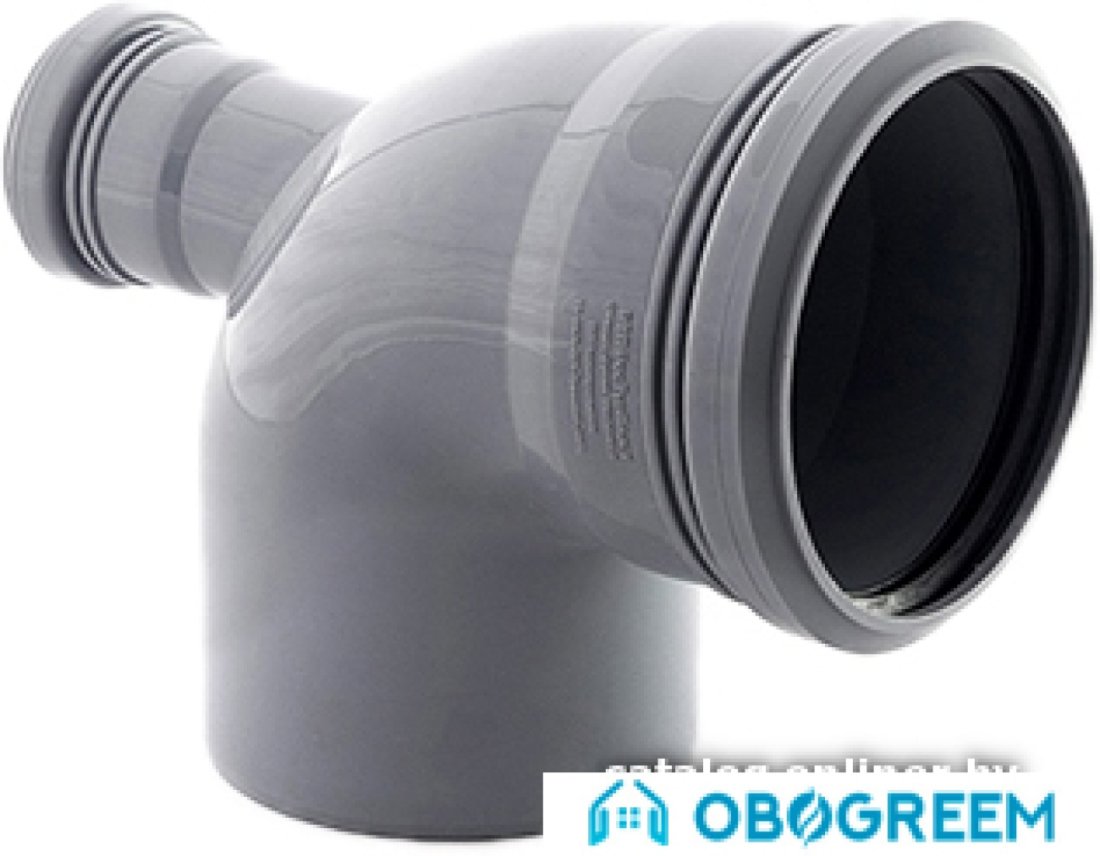 Фитинг РосТурПласт Колено для внутренней канализации 110x90x50х87°