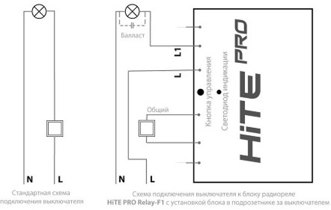 Hite pro relay 2 схема подключения